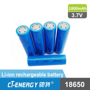 18650 1800mah 3.7v rechargeable li-ion battery