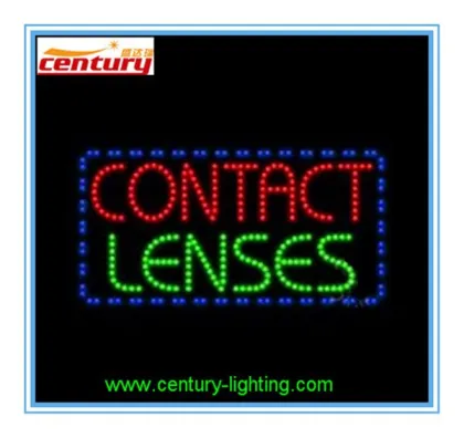 CONTACT LENSES animated led sign