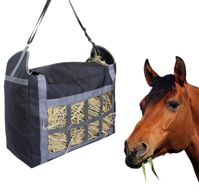 Sac de foin de cheval à cheval lent portable grande capacité