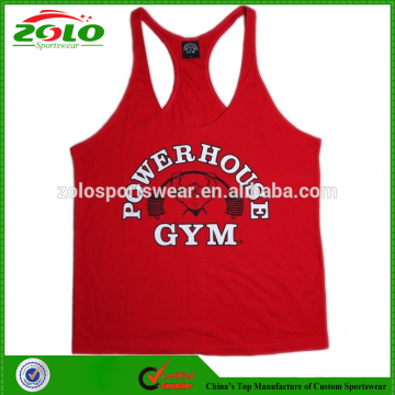 Individuation Good Quality Red Men's Gym Singlet