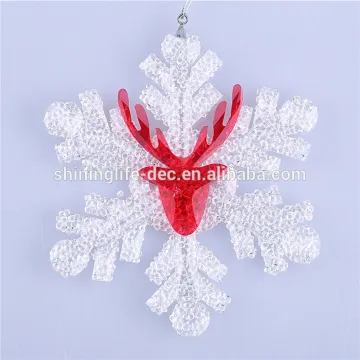 Christmas Deer and Snowflake ornament new style christmas decoration