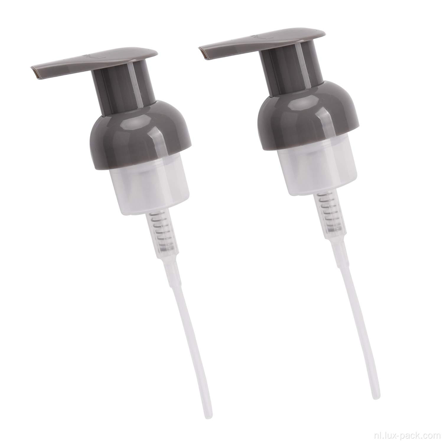 Ronde glazen handfles zeep 250 ml schuimpomp