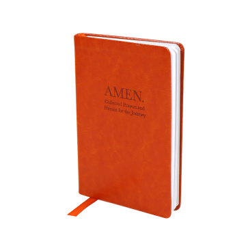 Customized embossed logo leather diary