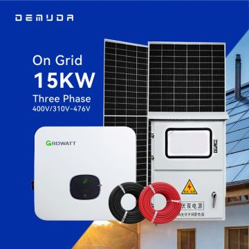 Grid-Tied Solar Power System with Battery Backup Inverter for Home Use (8kW-15kW)