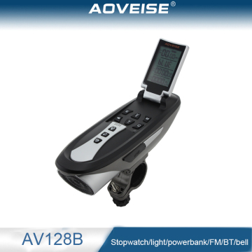 New ABS material outdoor bicycle accessories mp3 player speaker with bell AV128B[AOVEISE]