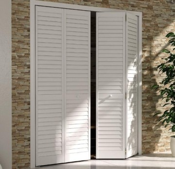 Aluminum Bi-Fold Louver Doors: Sliding Folding Shutters with Roller System