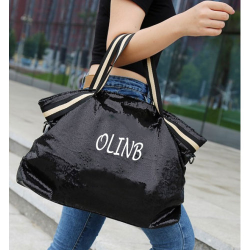 Fashion Holographic Glitter Sequin Shinny Tote Hand Bag