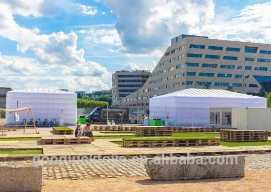 Large inflatable structure, inflatable event cube tent, big party white tent for sale