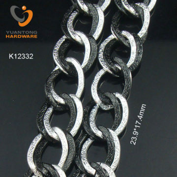 black and silver chain for necklace