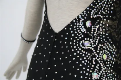 Black costumes dance competition