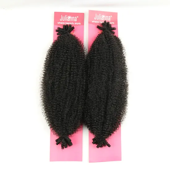 Julianna Crochet springy afro twist wholesale synthetic hair extension Poppin springy afro twist braid