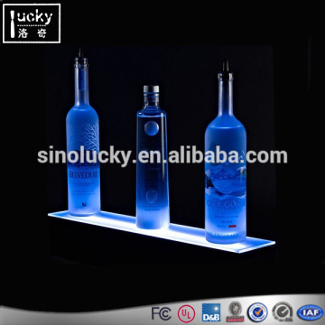 Acrylic LED Illuminated Liquor Shelf and Display, wine Bottle Displays