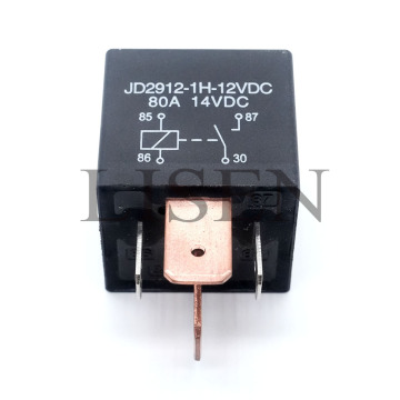 JD1912-1H-12VDC 80A 24VDC Waterproof Copper Automotive 4 Pin Heavy Duty Relay