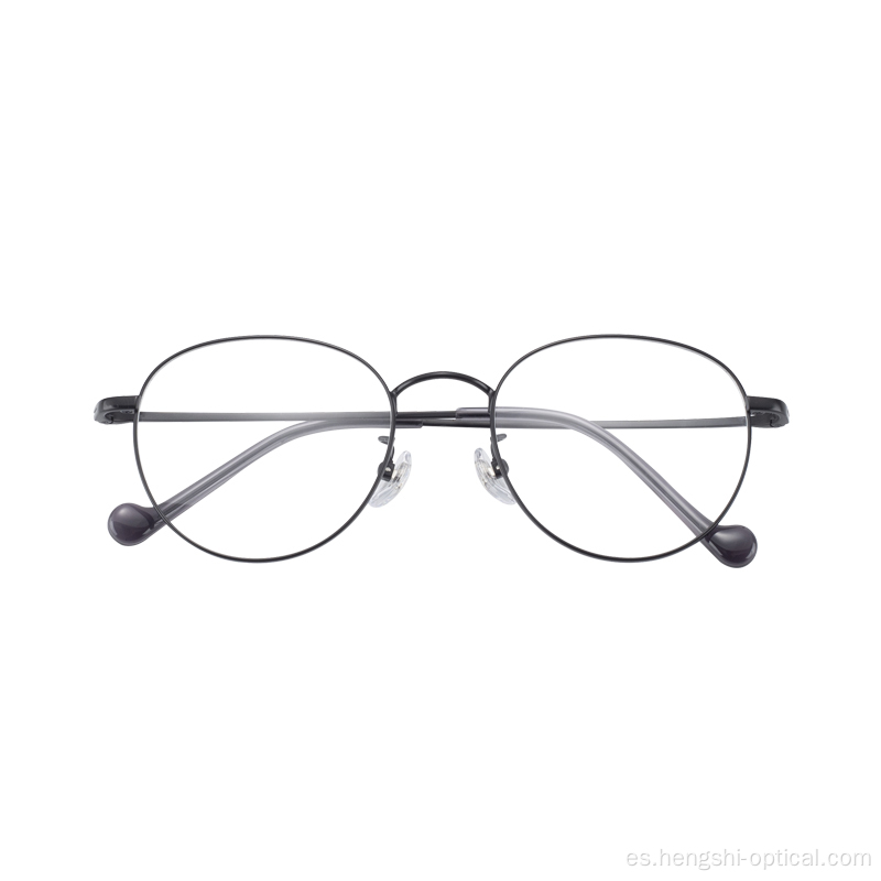 Pantalla de deformación óptica Optica redondea de espíritus de metal gafas