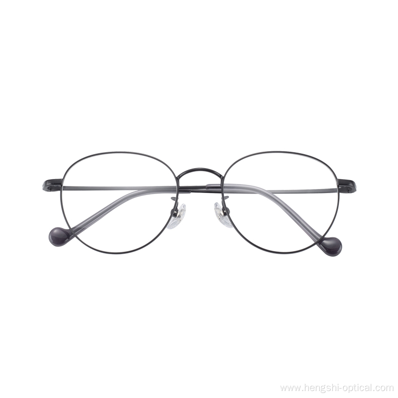 Optical Deformation Display Optica Round Frames Metal Eyewear