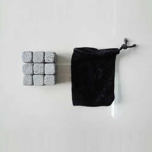 Square Whiskey Stone Set 9