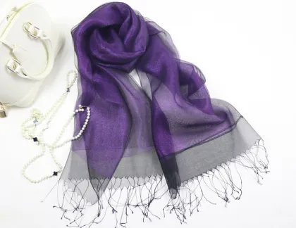 Fashion lady silk high-grade double grace scarves 15046