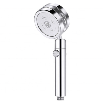 Wholesale High Pressure Ionic Aroma Shower Head - Silver Stainless Steel Bathroom Fixture