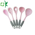 Silicone Utensil Soup Spoon Tools Cookie Slotted Kitchen