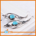 Bijoux boucles d'oreilles de haute qualité en alliage Turquoise lustre