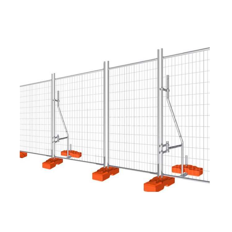 metal iron wire welded portable fencing in construction