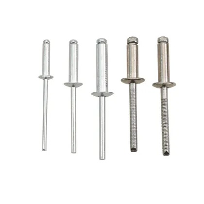 35mm to 38mm Blind Aluminum Steel Round Head Pop Rivets and Stainless Steel Solid Metal Rivets
