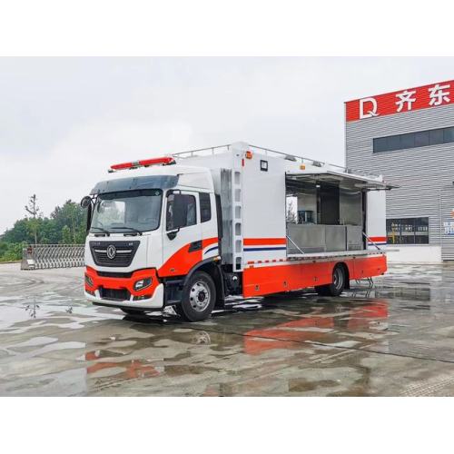 Dongfeng 4x2 camión de cocina de automóviles móviles de restaurante móvil