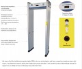 Θερμοκρασία Door Gate Scanner Walk Through Metal Detector