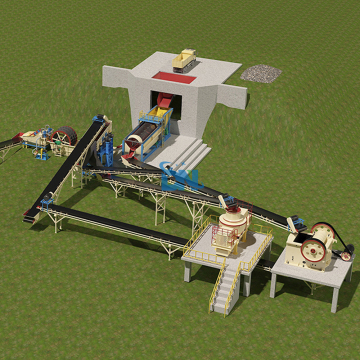 Dolomite Marble Mining Equipment and River Pebble Crushing Plant