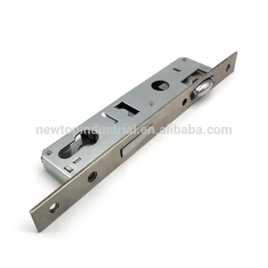 85x25mm stainless steel front Mortise Door Lock Body with brass roller latch