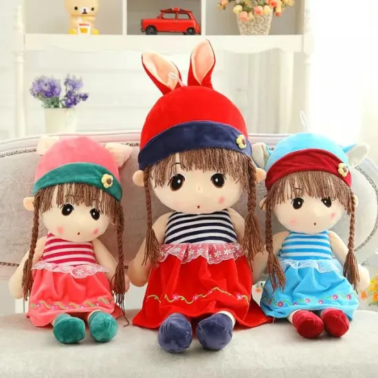 2016 China supplier new plush colorful girls toy