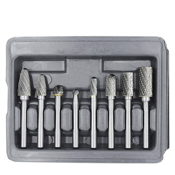 Wholesale 8pcs Tungsten Carbide Rotary Burr Set with Double Slots: Professional Grinding, Polishing, and Carving Tools