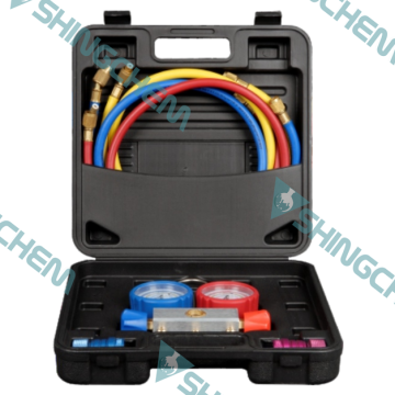 Manifold Gauge Set for Refrigerant Pressure and AC Charging Hose