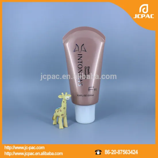 Custom Elastic Chocolate 50mm Plastic Dye 200ml Hair Colorants Tube