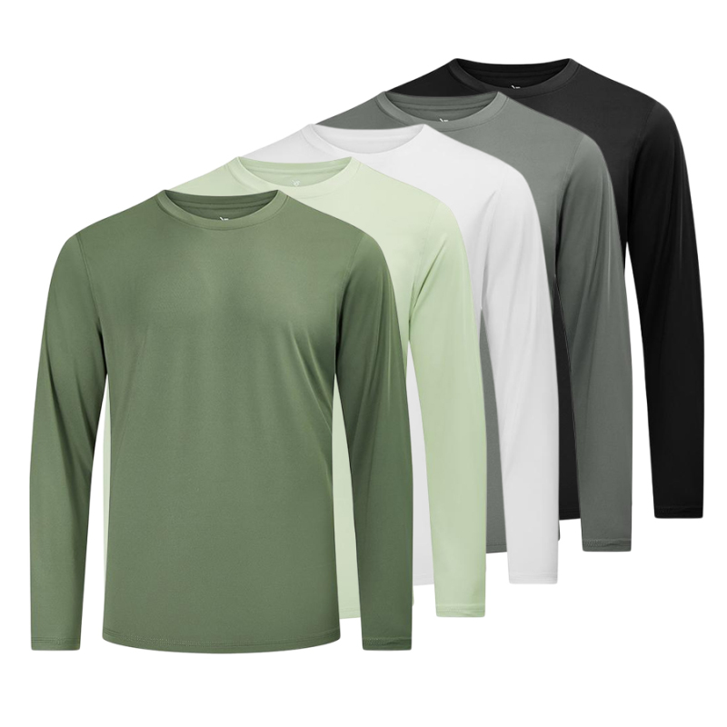 Wholesale Men Lightweight Quick Dry Sports Long Shirt