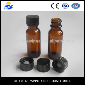15ml amber Glass Bottles Boston Round G.P.I 400-18,20,22,28mm