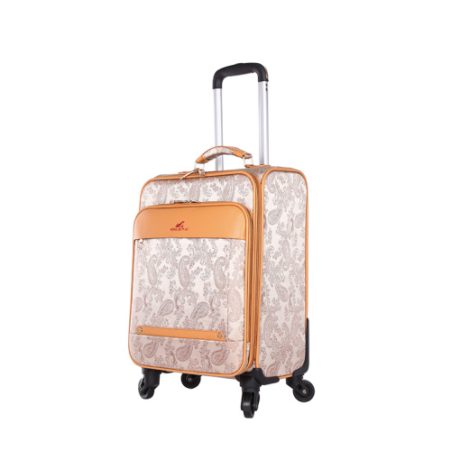 Online PU leather handle travel luggage