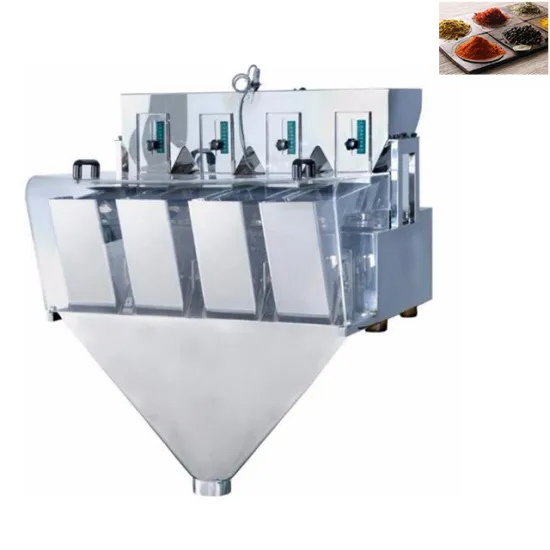 4 Heads Linear Weigher for Mixing, Weighing, and Filling Machine