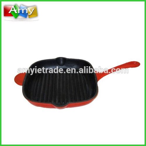 Enameled Cast Iron Grill Pan, Cast Iron Pan