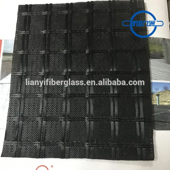 Fiberglass Geogrid Composite With Geotextile