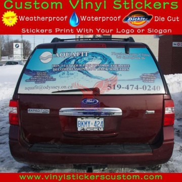 weather resistance waterproof car bumper stickers