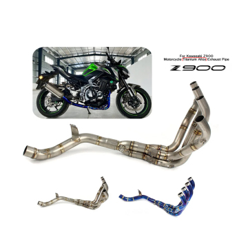 Pipe di scarico in lega di titanio per Kawasaki Z900 2015