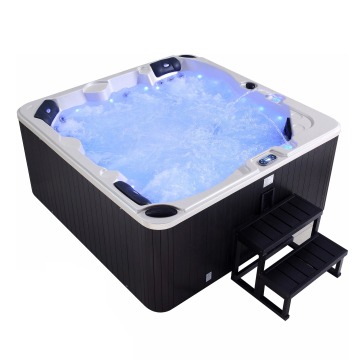 Dutch Family Sex Sauna with Acrylic Filter Hot Tub Spa and Waterfall in Europe