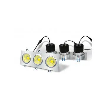 LED Downlight 3 x 10W COB with Square Housing