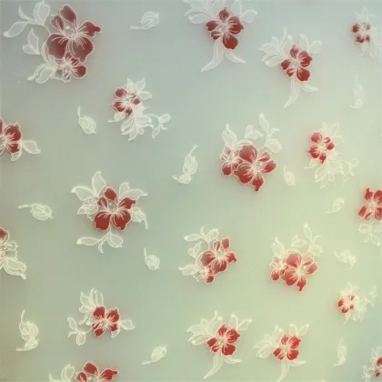 Colored Tempered Glass Sheet - Ice Flower Decorative Art Glass