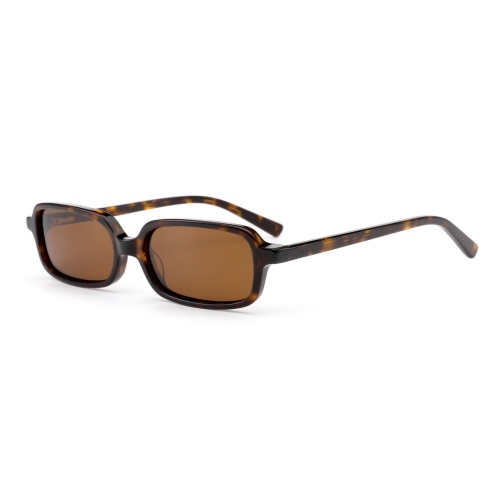 Retro Rectangle Acetate Sunglasses