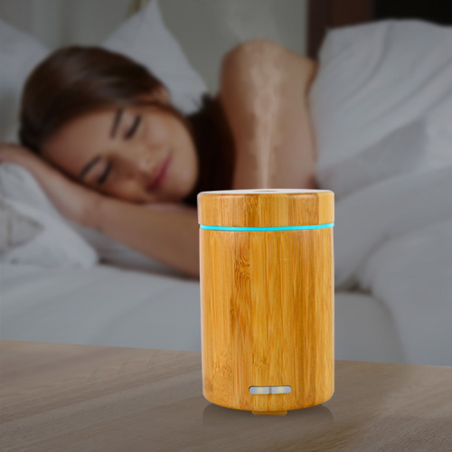 သြစတြေးလျအတွက်တိတ်ဆိတ်သော Nightlight Bamboo Aroma Oil Diffuser