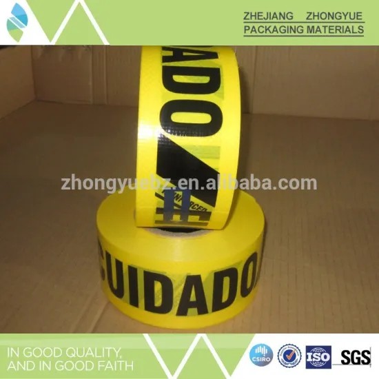 Low price warning tape made of opp + pe woven fabric
