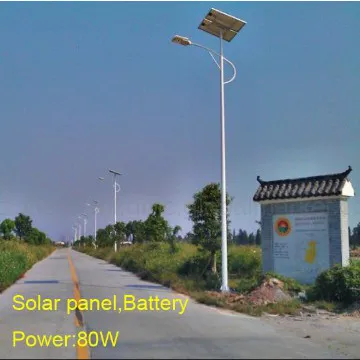 Solar street lamp 80w Led lamp Gel battery Solar pv panel IP67