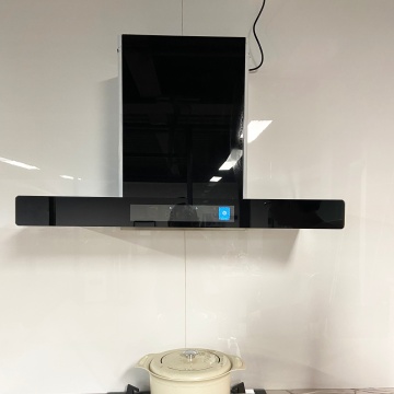 1000m3/h 900mm Titanium Black Remote Control Auto Clean T shape Range Cooker Hoods Exhaust Chimney Extractor Hood